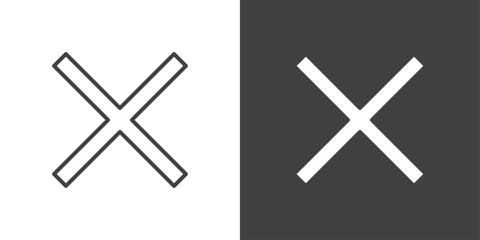 Close button icon symbol illustration logo