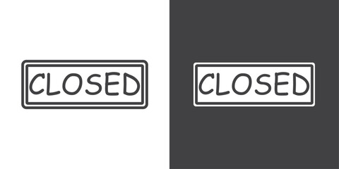 closed icon symbol illustration logo