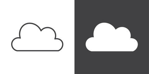Cloud icon symbol illustration logo