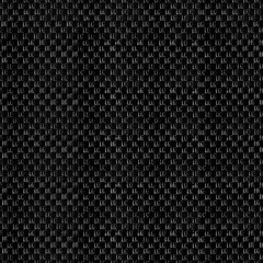 Seamless 4k photo texture material of black colored leather surface with mesh pattern.