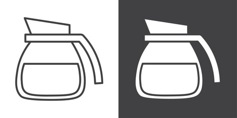 coffee pot icon symbol illustration logo