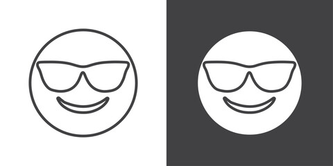cool emoji icon symbol illustration logo