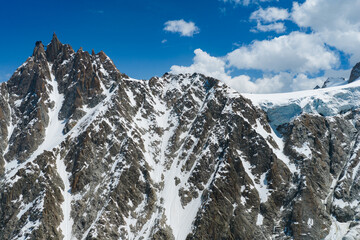 Aerial View The Aiguille Midi