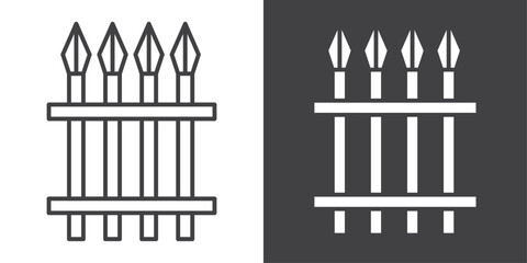 fence icon symbol illustration logo