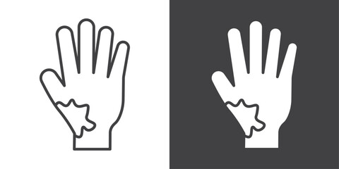 mottled skin icon symbol illustration logo