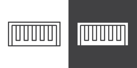 Piano icon symbol illustration logo