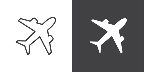 Plane icon symbol illustration logo