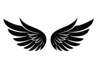 Fototapeta premium Wings of Cupid. Light background with selective focus and copy space