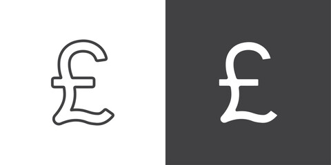 pound icon symbol illustration logo