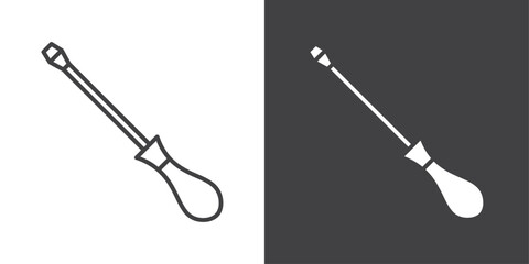 screw driver icon symbol illustration logo