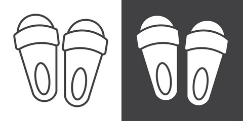 slippers icon symbol illustration logo