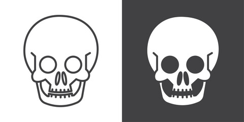 skull icon symbol illustration logo