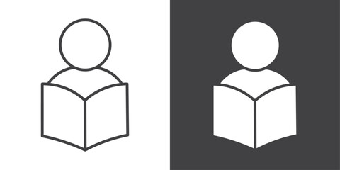 student icon symbol illustration logo