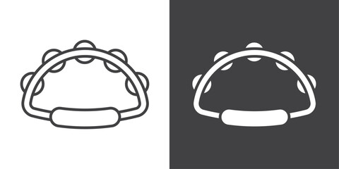 Tambourine icon symbol illustration logo