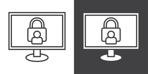 unauthorized access icon symbol illustration logo