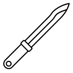 Scalpel Blade outline vector