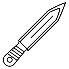 Scalpel Blade outline vector