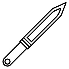 Scalpel Blade outline vector