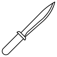Scalpel Blade outline vector