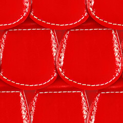 Seamless 4k photo texture material of scaly red polished leather armor surface.
