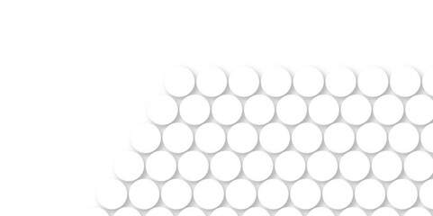 White tiles wall. round marble textures, ball tiles. Top view pavement circle block white texture with seamless patterns floor background. Air Bubble wrap texture background. Textured Background.