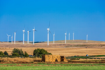 Campo eólico en Idaho.