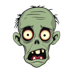 Dumb Zombie With Missing Teeth Cartoon