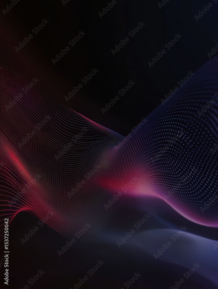 Poster dark and dynamic abstract background with grain texture and gradient colors, perfect for a futuristi