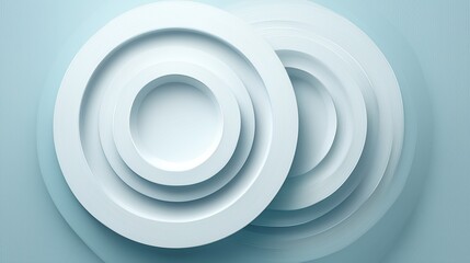 Fototapeta premium Abstract composition featuring concentric circles with light and minimalist aesthetic