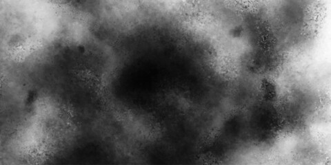 abstract black and gray isolated cloud cumulus clouds. Gray aquarelle painted realistic fog or mist smoky Weathered and aged ink wash texture in black and gray with a stormy cloud-like appearance. 