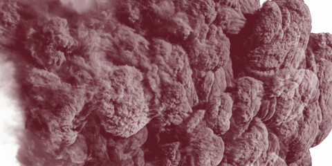 Scary Red and black horror red grunge texture and old wall texture effect powder color explosion background.  smoke colorful grunge vivid textured 3D Rendering background. realistic fog effect.