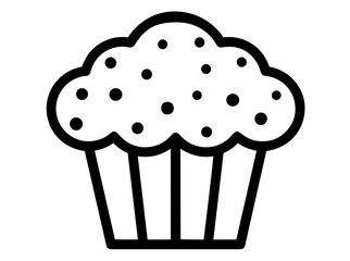 Cupcake with Chocolate Chips and Raisins, Bakery Product, Tasty Snack Idea, Pastry and Confectionery Item, Delicious Treat for Coffee Break or Celebration