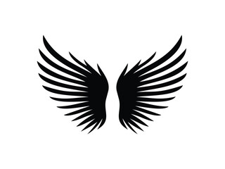 Strong Wing Icon Silhouette Graphic Vector