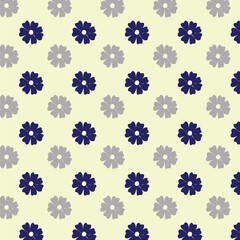 Seamless floral natural abstract pattern white background Blue 