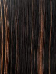 Naklejka premium close up shot of natural luxury ebony wood grain texture background