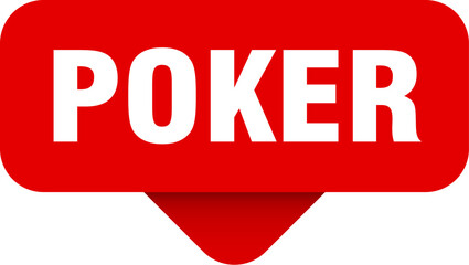 poker sticker. poker sign on transparent background