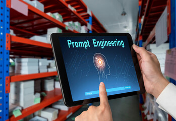 Generative AI virtual assistant tools for prompt engineer and user for ease of engage artificial intelligence AI technology help people to work with generative AI functions by prompting the AI snugly