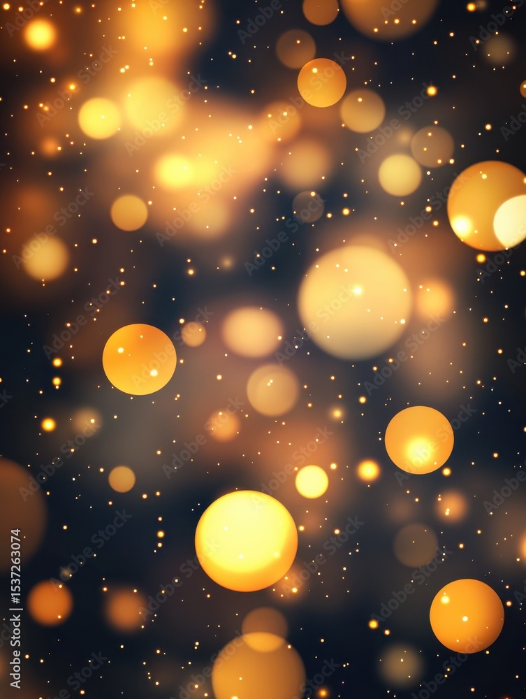 Poster abstract background with bokeh defocused lights. vector illustration.