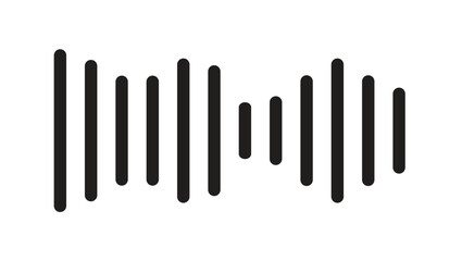 audio icon vector on white background