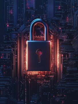 Cybersecurity network protection digital lock