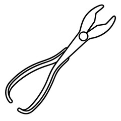 Medical Clamp Outline Icon