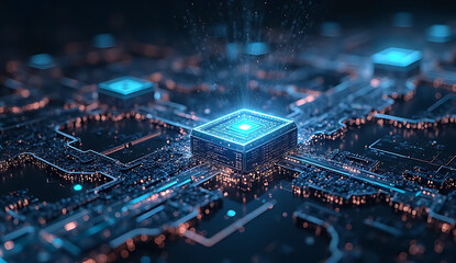 close up of a circuit board