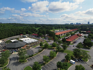 Aerial view of the State Farmer's Market in Raleigh North Carolina