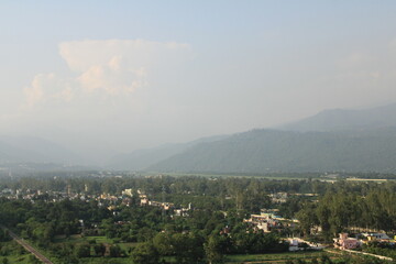misty morning in the mountains