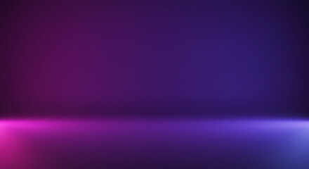 Obraz premium Abstract purple and blue gradient background studio