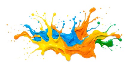 Colorful paint splash background vibrant artistic design element for graphic design