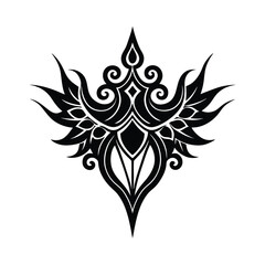 Silver Tattoo Ink Line Art