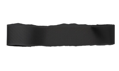 black torn paper isolated