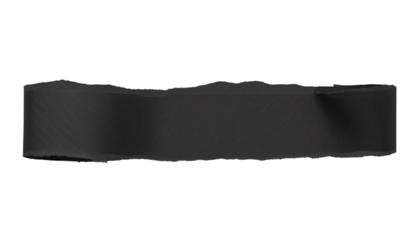 black torn paper isolated