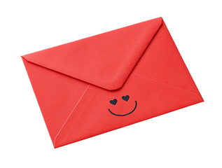 red envelope isolated on white background